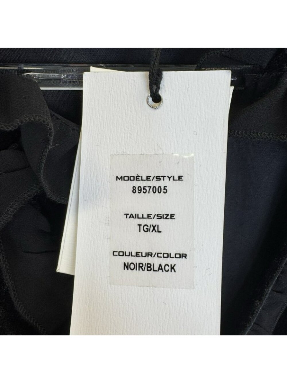 Point Zero Diana Dress Black Velvet Victorian Babydoll Ruffles Size XL New NWT - Picture 5 of 7